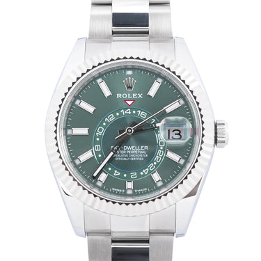 Rolex 336934 Sky-Dweller 42mm Mint Green Dial Oyster Bracelet Box & Papers 2026