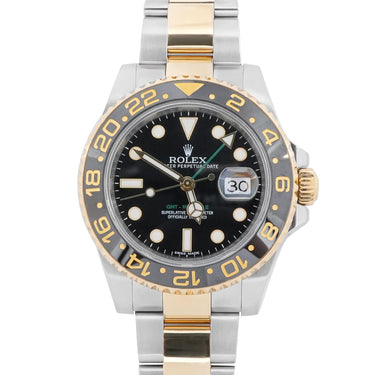 Rolex 116713LN GMT-Master II Black Dial Oyster Bracelet Box and Papers 2015