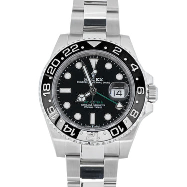 Rolex 126710GRNR GMT-Master II 40 mm Bruce Wayne Black Dial Oyster Bracelet Box and Papers 2026