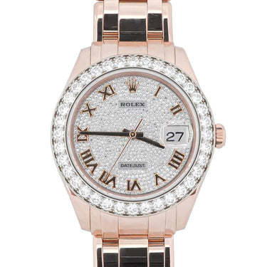 Rolex 86285 Datejust Pearlmaster 39mm Diamond Bezel Paved Dial Box & Papers 2021
