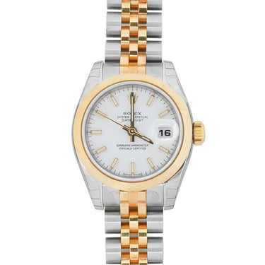 Rolex 179163 Lady-Datejust 26mm White Dial Jubilee Bracelet Box & Papers 2005