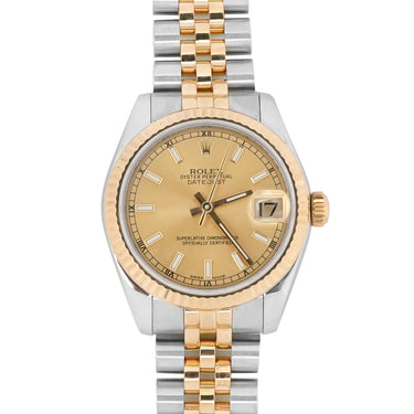 Rolex 178273 Datejust 31 mm Champagne Dial Jubilee Bracelet Box & Papers 2016