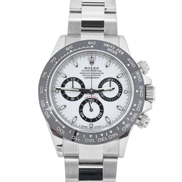 Rolex Daytona 116500LN 40mm White Dial Panda Oyster Bracelet Box and Papers 2019