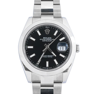 Rolex 126300 Datejust 41 mm Black index Dial Oyster Bracelet Box & Papers 2025