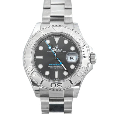 Rolex 126622 Yacht-Master 40mm Platinum Bezel Dark Rhodium Dial Box & Papers2026