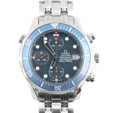 Omega 2599.80 Seamaster Diver 300 M Blue Dial Stainless Steel Bracelet Box 1993