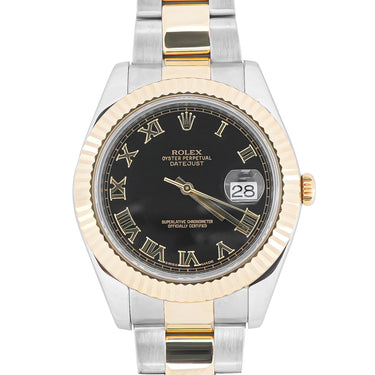 Rolex 116333 Datejust II 41 mm Black Dial Oyster Bracelet Box and Papers 2016