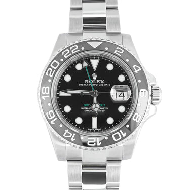Rolex 116710LN GMT-Master II 40 mm Ceramic Bezel Black Dial Box and Papers 2017