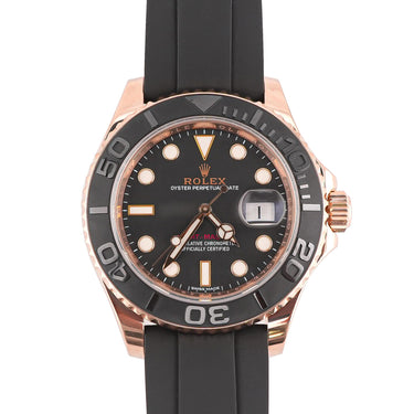 Rolex 116655 Yacht-Master 40 mm Black Dial Oysterflex Bracelet Box & Papers 2015