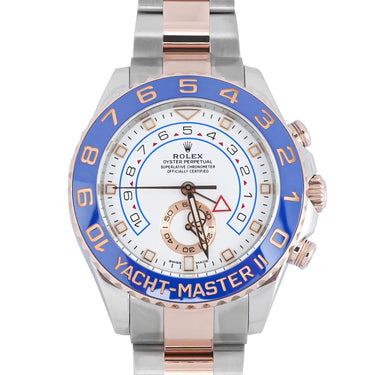 Rolex 116681 Yacht-Master II 44 mm Blue Bezel White Dial Box and Papers 2021