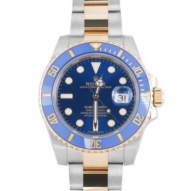 Rolex 116613LB Submariner Date 40 mm Blue Dial Oyster Bracelet Box & Papers 2018