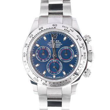 Rolex 116509 Daytona 40 mm Blue Index Dial Oyster Bracelet Box and Papers 2018