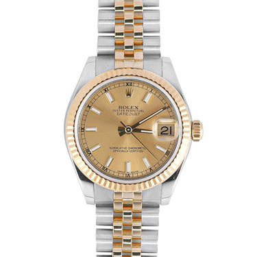 Rolex 178273 Datejust 31 mm Champagne Dial Jubilee Bracelet Box & Papers 2016