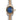 Two tone gold and solver Rolex Lady-Datejust 26 mm watch with Blue Ombre Diamond Dial and Jubilee Bracelet on a white background