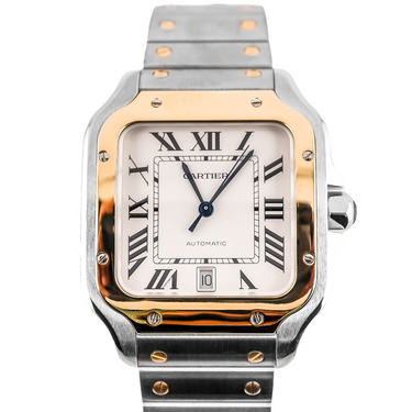 Cartier W2SA0009 Santos de Cartier Silver Roman Dial Stainless Steel Box and Papers 2022