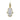 14K Yellow Gold hamsa Diamond Pendant 0.76 CT