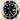 Rolex submariner watch with black dial and silver case on a beige background