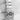 Close-up of a silver watch strap with brand logo on a white background