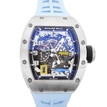Richard Mille RM030 50 mm Skeleton Dial Rubber Bracelet Box and Papers 2020