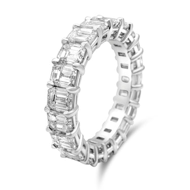 Emerald Cut Eternity Diamond Ring 6.50Ctw