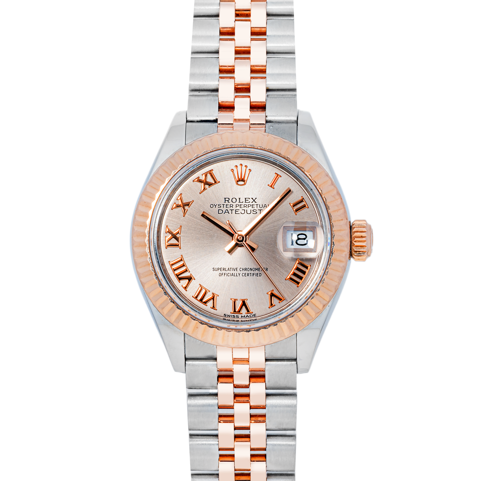 ルーニィ Rolex 279171 Lady-Datejust 28 mm Sundust Roman Dial Jubilee