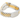 Two-tone silver and gold watch band on a white background