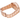 Rose gold watch band on a white background