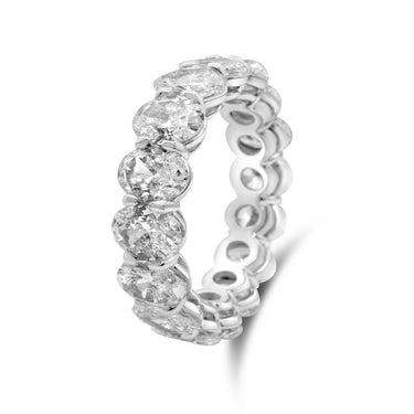 Oval Eternity Diamond Fancy Wedding Band 6.60Ctw