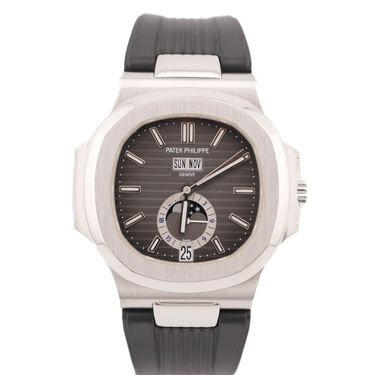 Patek Philippe 5726A-001 Nautilus Black Index Dial Rubber Strap Box and Papers 2012