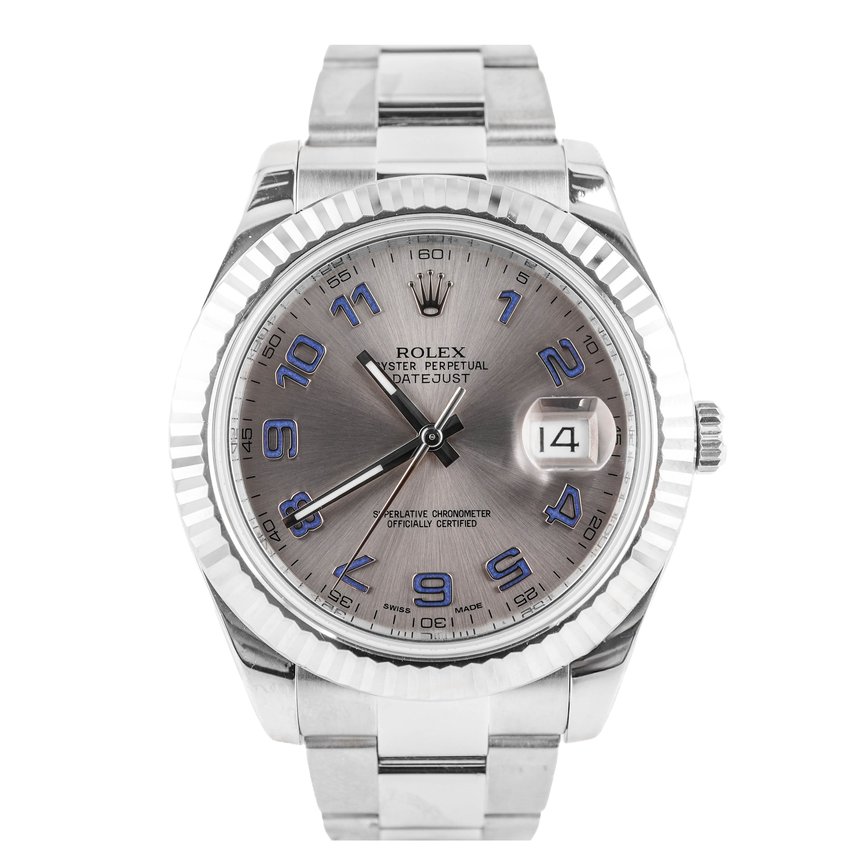 Rolex 116334 Datejust II Silver Arabic | Box & Papers – ECI Jewelers