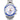 Rolex Yacht-Master II watch with blue and silver design on a white background