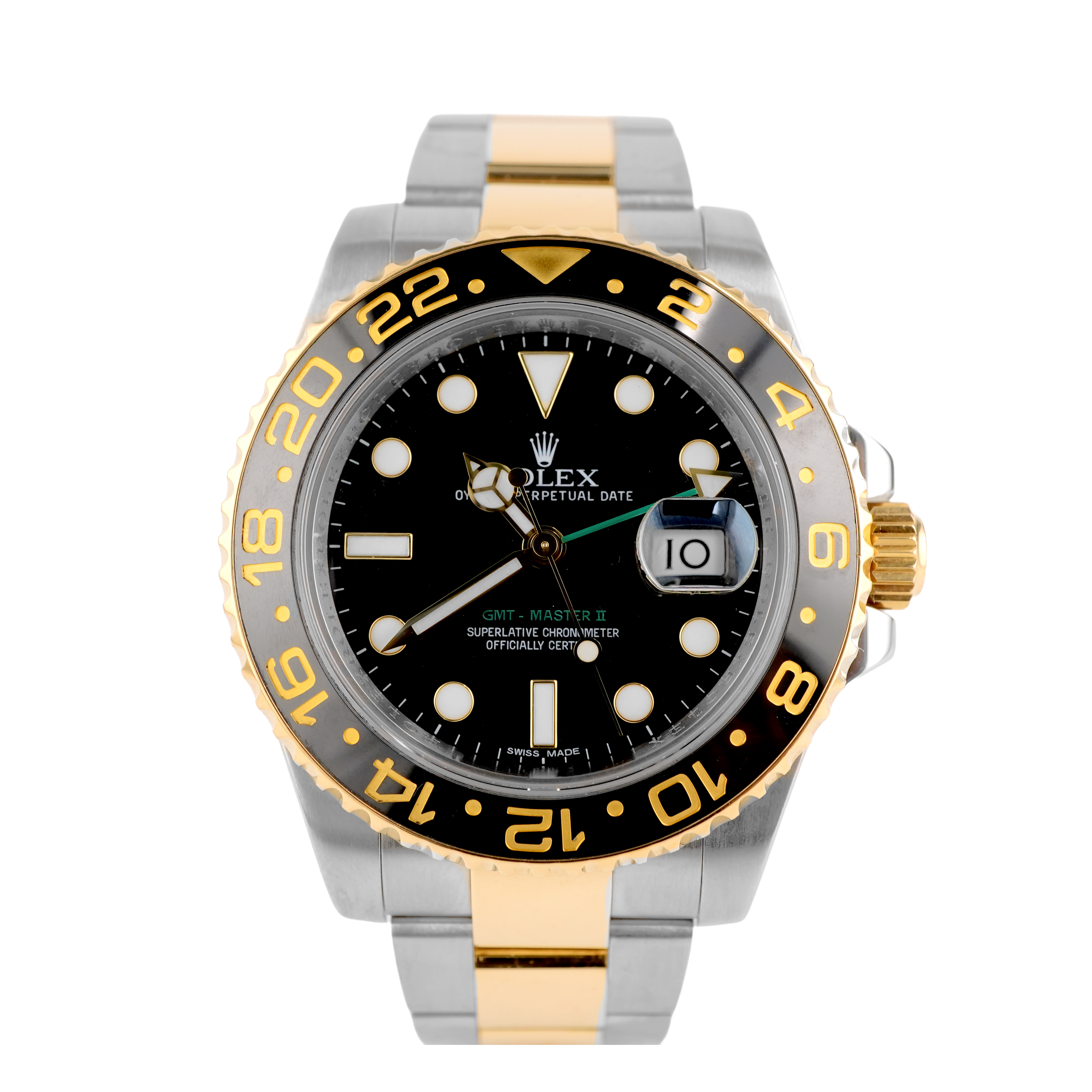 Rolex 116713LN GMT-Master II Black Ceramic Bezel Black Dial Oyster