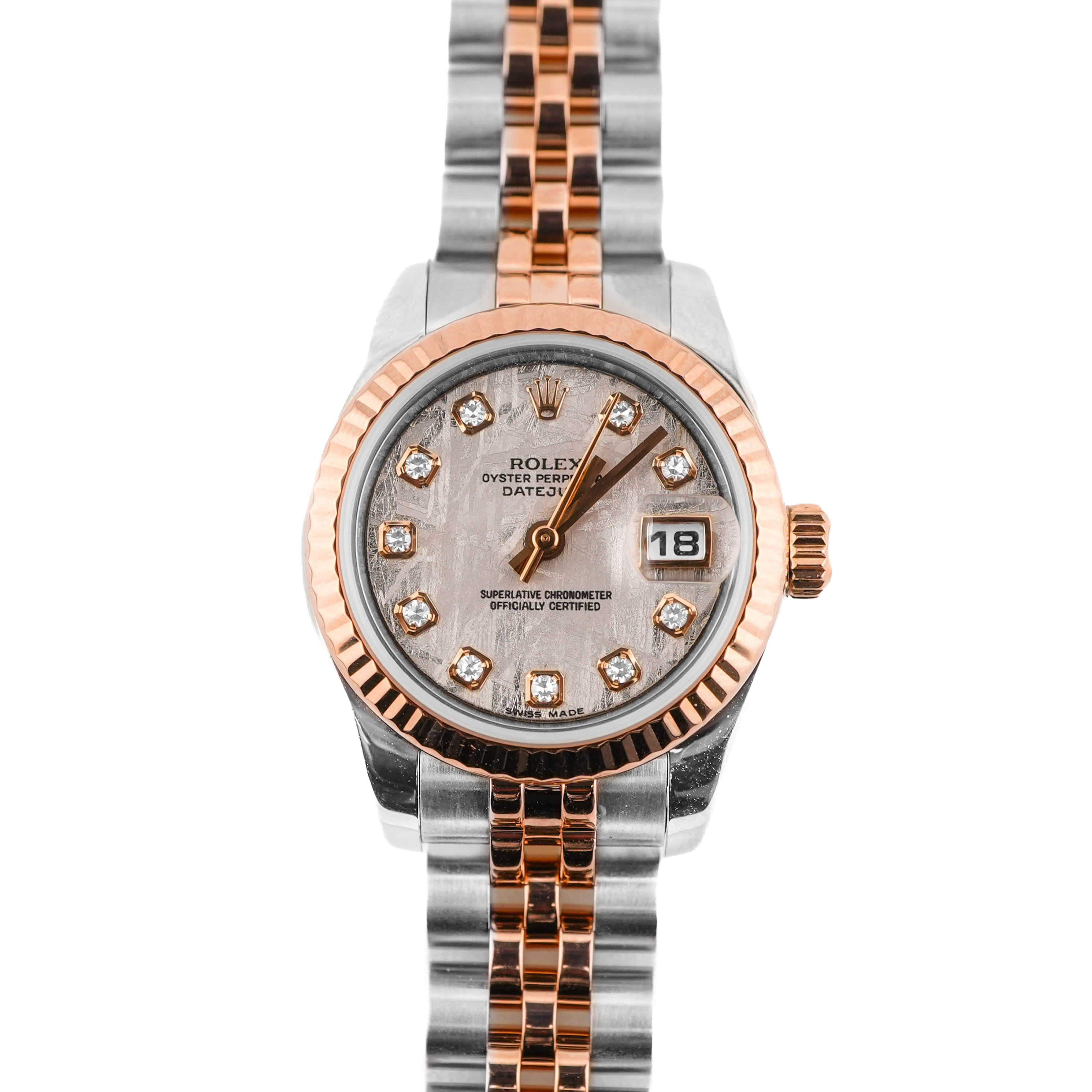 Rolex 179171 Lady-Datejust 26 mm Meteorite Diamond Dial Jubilee