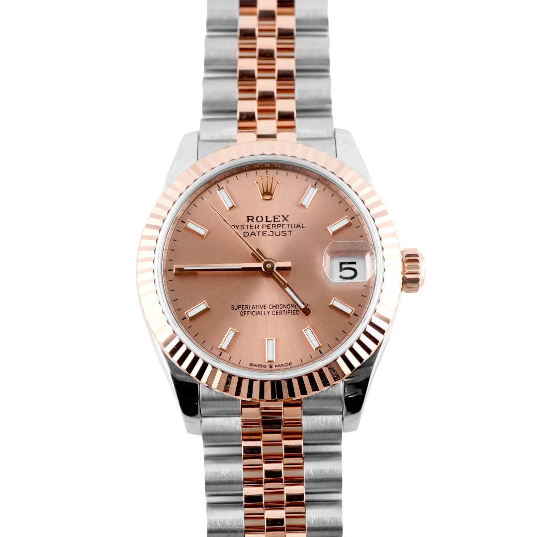 Rolex 278271 Datejust 31 mm 18K Rose Gold Pink Index Dial Jubilee