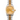 Gold and silver watch with a white background