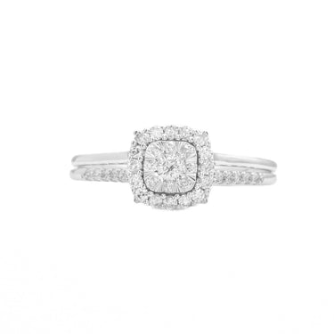 14k White Gold Ladies' Diamond Fancy Ring 0.25Ctw