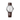 silver watch with a white face on a white background