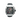 silver watch with a black face on a white background