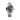 silver watch with a black face on a white background