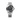 silver watch with a black face on a white background