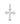14K White Gold Men's Diamond Cross Pendant 1.67 CT