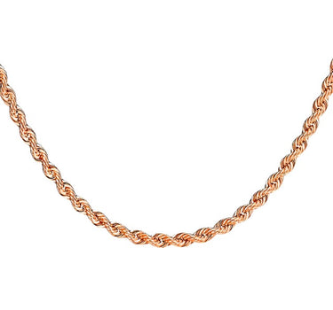 14k Rose Gold  24'' Rope Chain 4.98mm