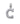 14k White Gold Diamond Initial "C" Pendant  0.80Ctw