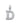 14k White Gold Diamond Initial "D" Pendant 1.03 Ctw