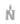 14k White Gold Diamond Initial "N" Pendant 1.07 CT