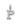 14k White Gold Diamond Initial "P" Pendant  0.93 Ctw