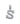 14k White Gold Diamond Initial "S" Pendant  1.00 Ctw