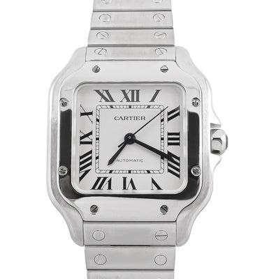 Cartier WSSA0029 Santos De Cartier Silver Dial Box and Papers 2021