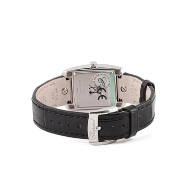 Chopard 419255-1001 La Strada 18K White Gold Silver Dial Leather Box and Papers
