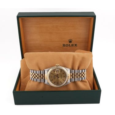 Rolex 116233 Datejust 36 mm Champagne Dial Jubilee Bracelet Box and Papers 1998